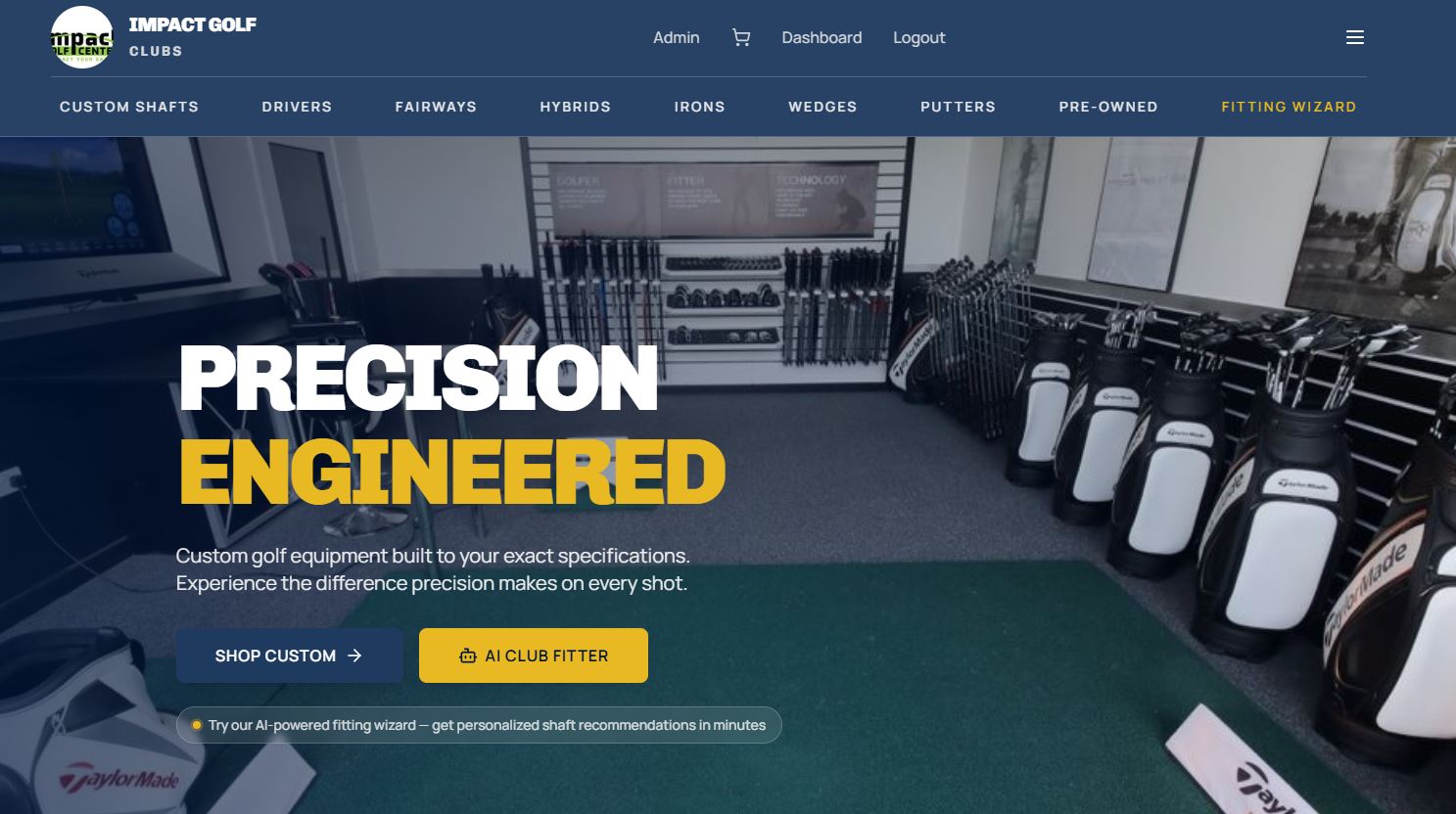 Impact Golf Clubs storefront